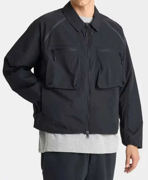 Black Utility Shirt for Men