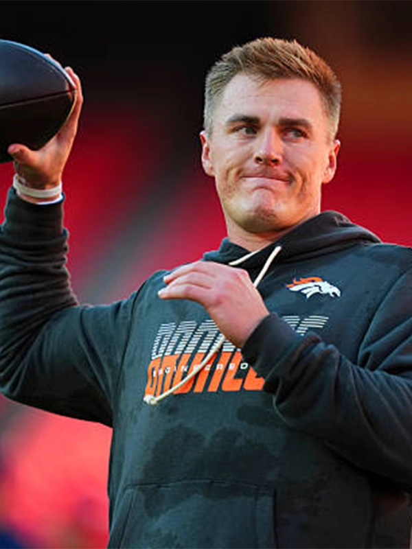 Bo Nix 2026 Denver Broncos Sideline Hoodie