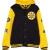 Boston Bruins Throwback Patch Letterman Jacket