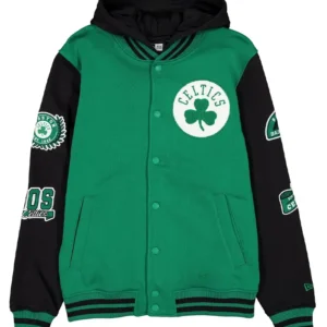 Boston Celtics Throwback Patch Letterman Jacket