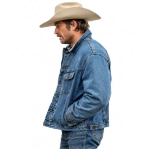 Brandon Sklenar The Rescue 2027 Blue Denim Jacket