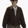 Brown Suede Fashion Jacket