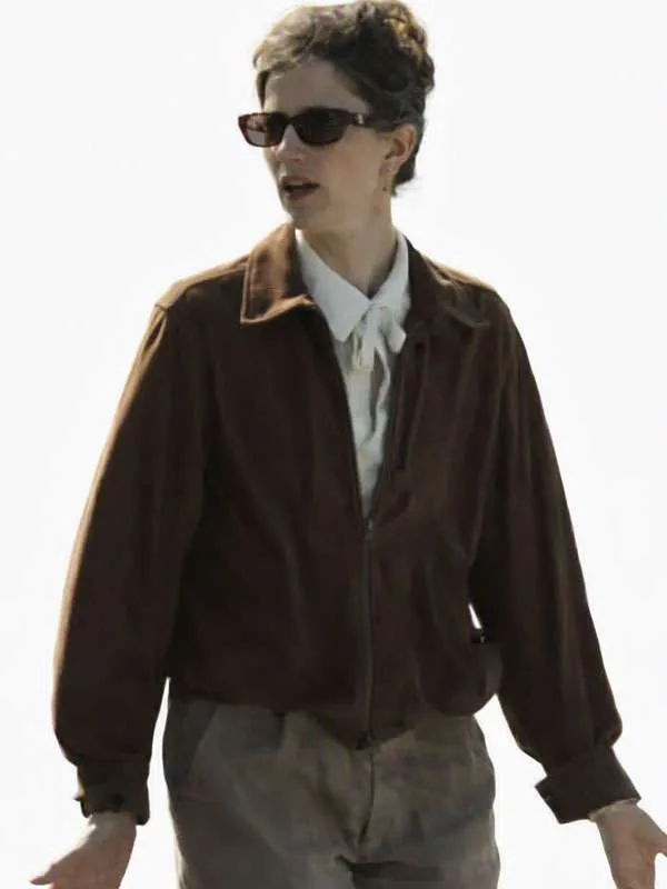 Brown Suede Fashion Jacket