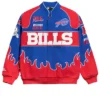 Buffalo Bills Chalk Line Royal Premium Racing Jacket