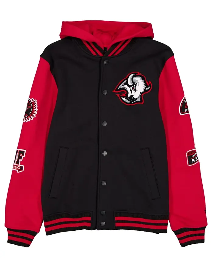 Buffalo Sabres Throwback Patch Letterman Jacket