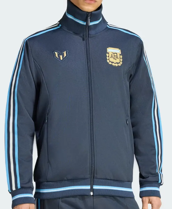 Buy Adidas Messi Farewell Navy Blue Track Jacket