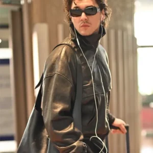 Buy Belmont Cameli Paris-Charles De Gaulle Airport Leather Jacket