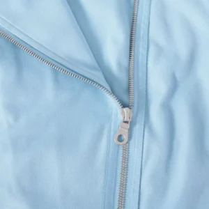Buy CHANEL 2002 CC LOGO BLUE BIKER JACKET