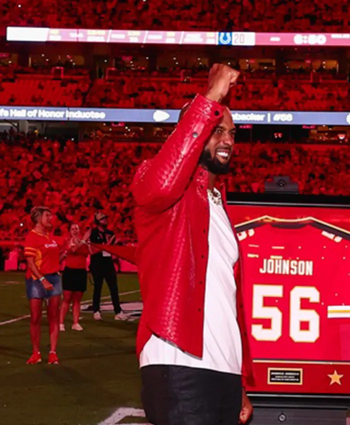 Buy Derrick Johnson KC Chiefs Hall of Fame Red Jacket