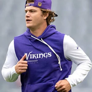 Buy J.J. McCarthy 2026 Vikings Sideline Sleeveless Hoodie