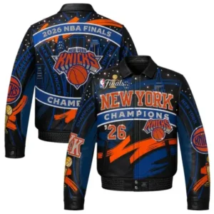 Buy JH Design New York Knicks 2026 Champions Leather Jacket