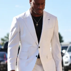 Buy Kansas City Chiefs Kenneth Walker III White Blazer