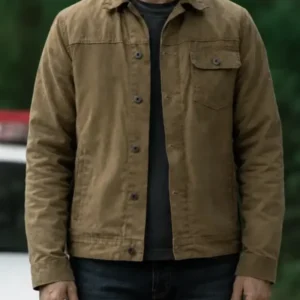 Buy Last Seen 2026 Patrick Brammall Brown Cotton Jacket