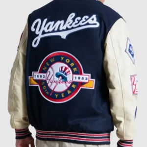 Buy NY Yankees Starter Navy 50th Year Varsity Jacket