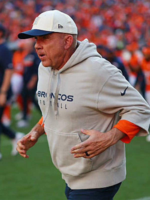 Buy Sean Payton 2026 Denver Broncos Short Sleeve Hoodie