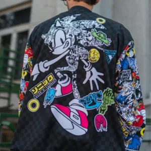 Buy Sonic Sticker Bomb Bomber Jacket