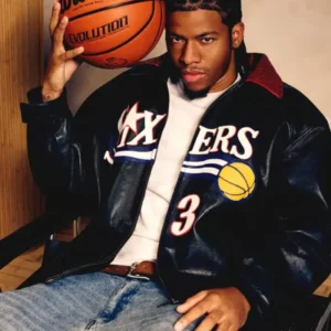 Buy The King and The Answer Iverson 3 Leather Jacket