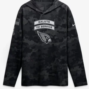 Cardinals 2026 Salute to Service Hooded Long Sleeve T-Shirt