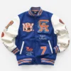 Carmelo Anthony New York Blue Varsity Jacket