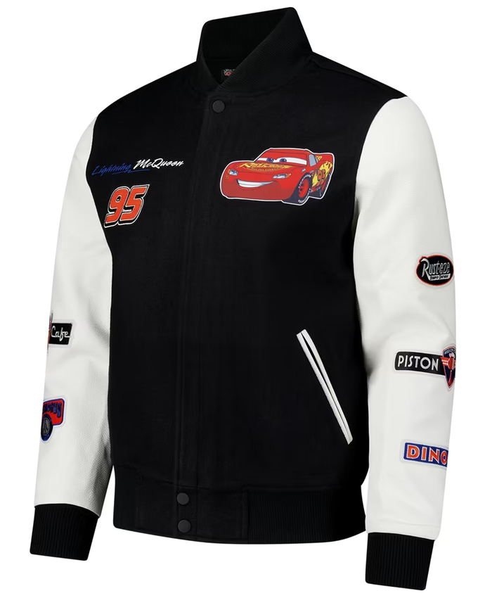 Cars Freeze Max Radiator Full-Zip Black Varsity Jacket