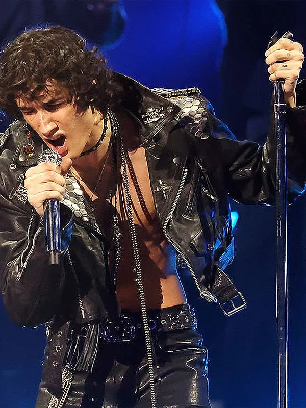 Celebrity Inspired Black Leather Jacket