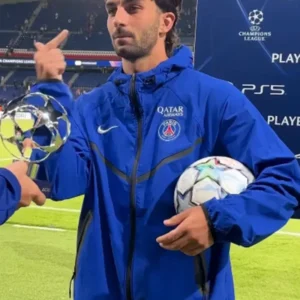 Champions League Ferran Torres Blue Jacket