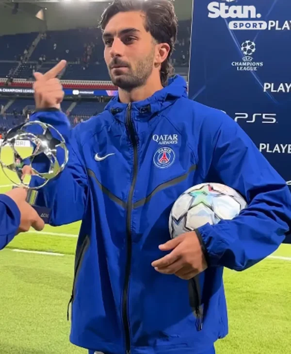 Champions League Ferran Torres Blue Jacket