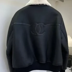 Chanel Shearling Leather Jacket