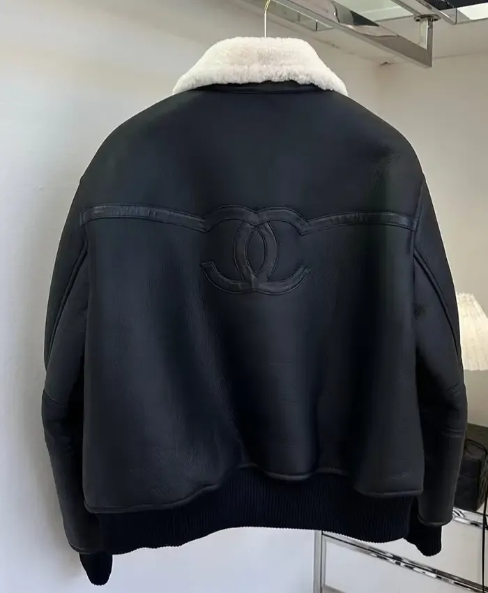 Chanel Shearling Leather Jacket