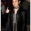 Chase Sui 2026 Black Leather Jacket
