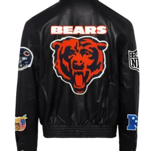 Chicago Bears Black Bomber Jacket For Sale
