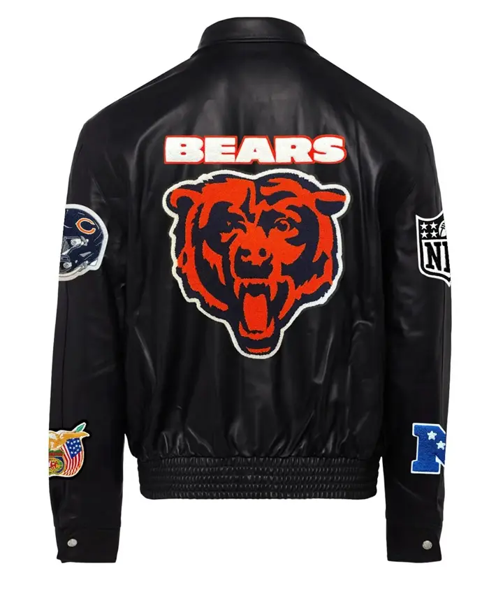 Chicago Bears Black Bomber Jacket For Sale