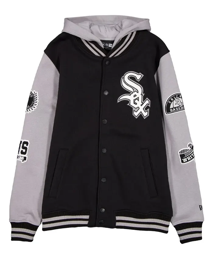 Chicago White Sox Throwback Patch Letterman Jacket