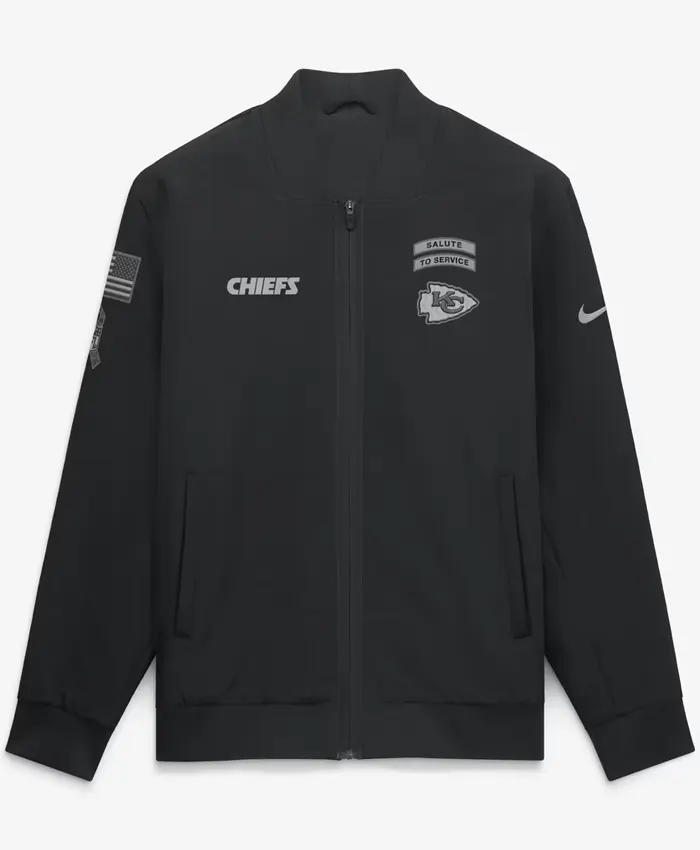 Chiefs Nike Salute to Service Black Bomber Jacket