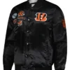 Cincinnati Bengals Starter Black Satin Jacket