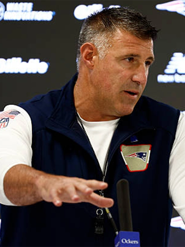 Coach Mike Vrabel 2026 Patriots Vest For Sale