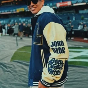 Daddy Yankee Blue Varsity Jacket For Sale