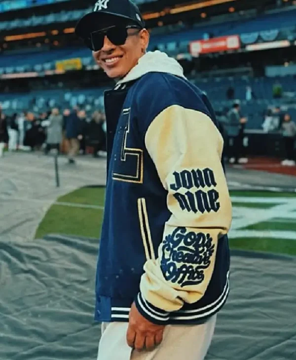 Daddy Yankee Blue Varsity Jacket For Sale