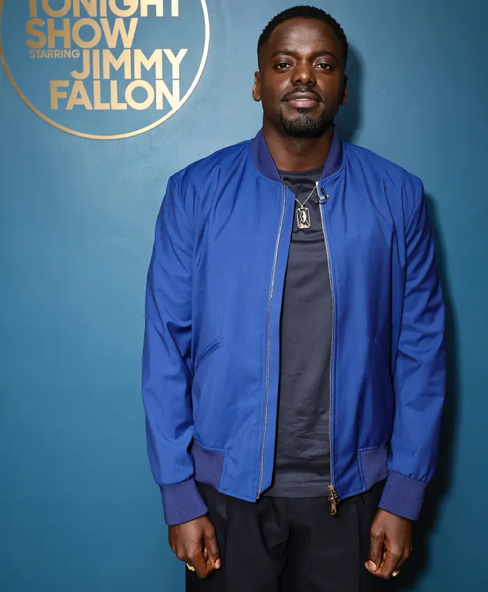 Daniel Kaluuya The Tonight Show Blue Bomber Jacket