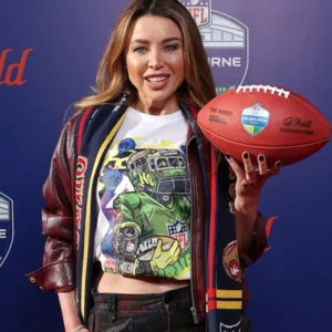 Dannii Minogue NFL 49ers Rams Bomber Jacket