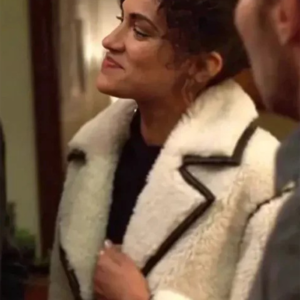 Dark Matter Tiff Abreu White Shearling Coat