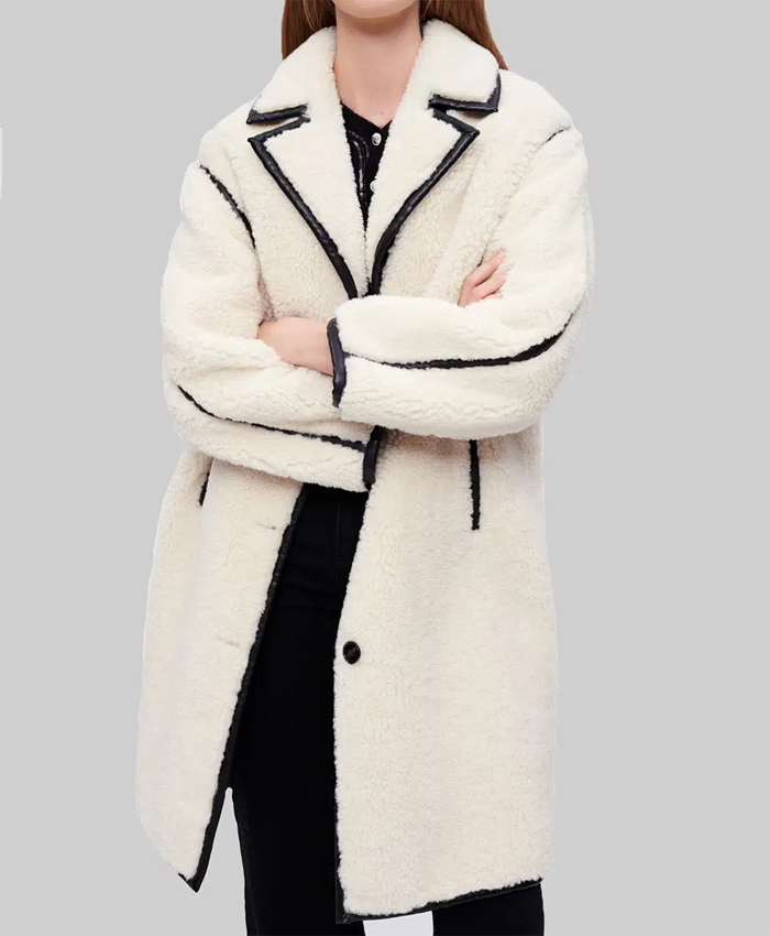Dark Matter Tiff Abreu White Shearling Coat Shop Now