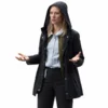 Deborah Ann Woll The Cycle 2026 Black Hooded Jacket