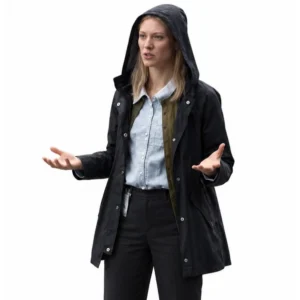 Deborah Ann Woll The Cycle 2026 Black Hooded Jacket