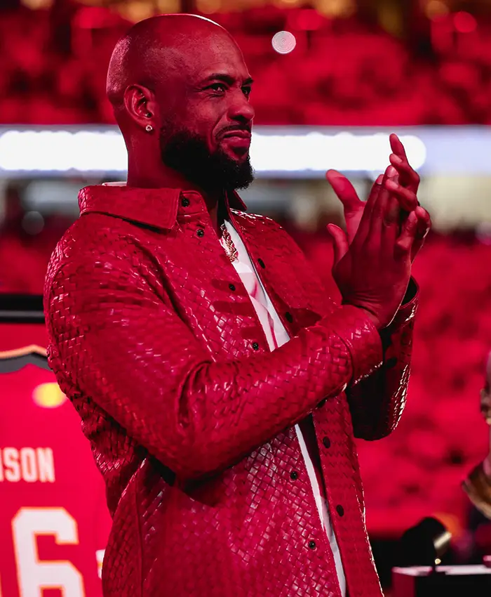 Derrick Johnson KC Chiefs Hall of Fame Red Jacket