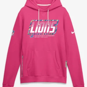 Detroit Lions Crucial Catch pink Hoodie 2026