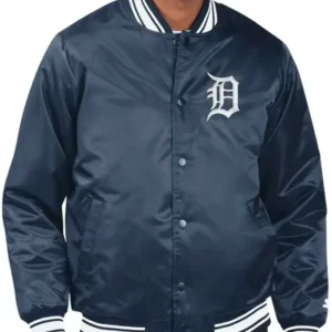 Detroit Tigers Starter Navy Blue Medium Weight Jacket