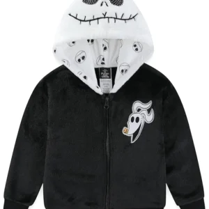 Disney x Nightmare Before Christmas Jack Skellington Fleece Jacket