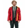 Domhnall Gleeson The Incomer 2026 Red Hooded Jacket