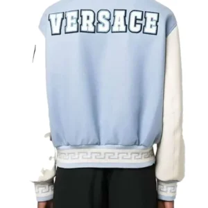 Donatella Versace Blue Varsity Jacket